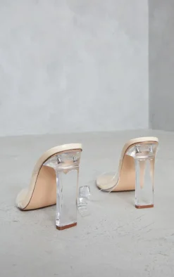 PrettyLittleThing Flat Sandals*Flat Heel Clear Strap Sandals