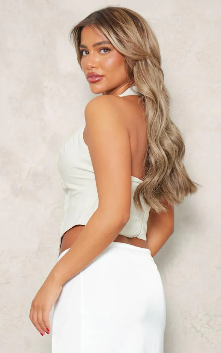 PrettyLittleThing Corsets*Halter Neck Bow Detail Corset