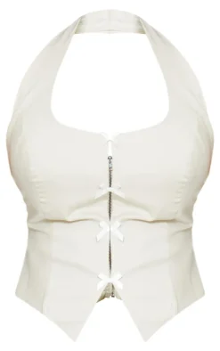 PrettyLittleThing Corsets*Halter Neck Bow Detail Corset