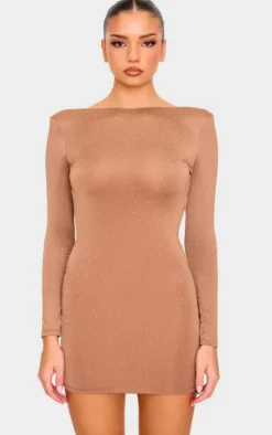 Hot Fix Mini Dress-PrettyLittleThing Sale