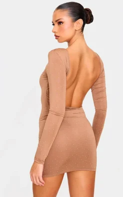 Hot Fix Mini Dress-PrettyLittleThing Sale