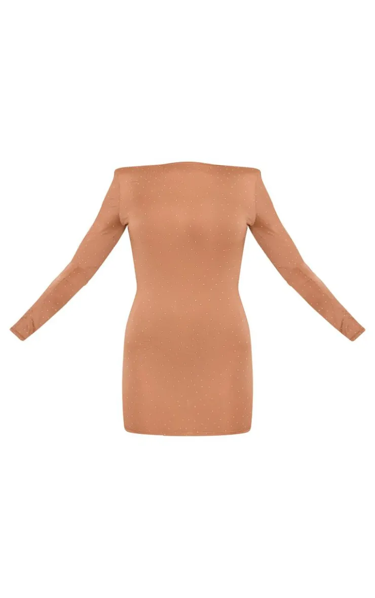 Hot Fix Mini Dress-PrettyLittleThing Sale