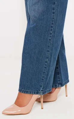 PrettyLittleThing Wide Fit Heels*Patent Wide Fit Court Heels