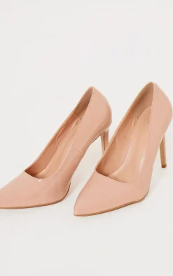 PrettyLittleThing Wide Fit Heels*Patent Wide Fit Court Heels