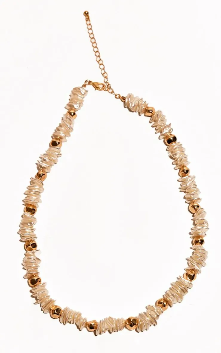 PrettyLittleThing Necklaces*Pearl Stone Detail Choker