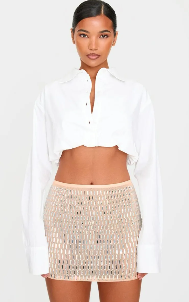 Premium Embellished Mini Skirt-PrettyLittleThing Hot