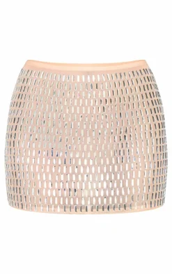 Premium Embellished Mini Skirt-PrettyLittleThing Hot