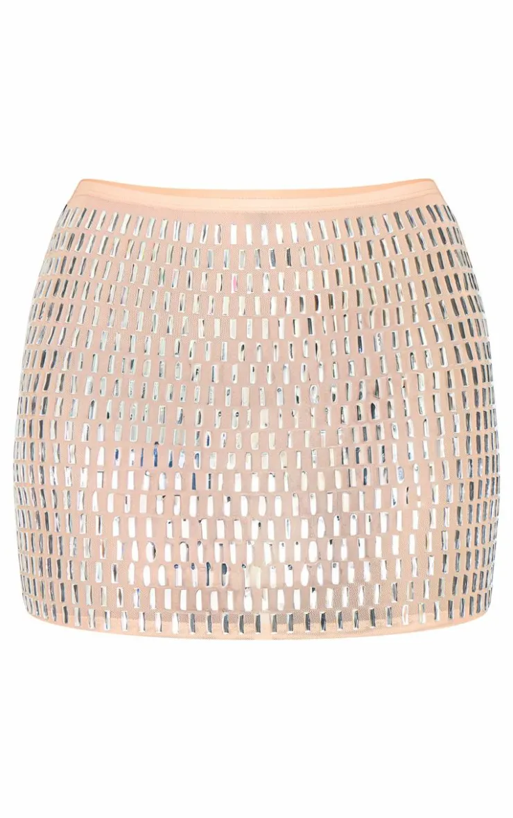 Premium Embellished Mini Skirt-PrettyLittleThing Hot