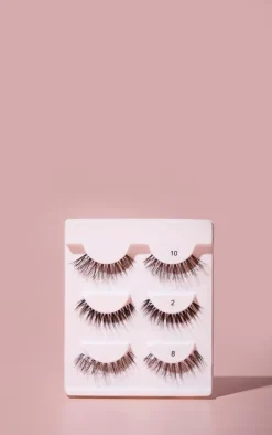 PrettyLittleThing False Eyelashes*Nudelash Multipack - #8,#10, #2