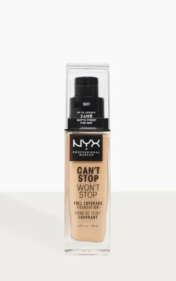 PrettyLittleThing Foundation*NYX PMU Can't Stop Won't Stop Full Coverage Foundation Buff