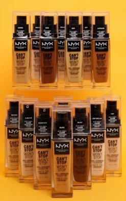 PrettyLittleThing Foundation*NYX PMU Can't Stop Won't Stop Full Coverage Foundation Vanilla