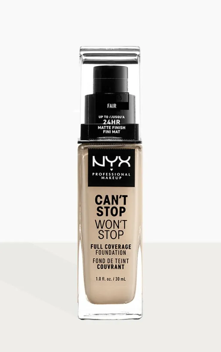 PrettyLittleThing Foundation*NYX PMU Can't Stop Won't Stop Full Coverage Foundation