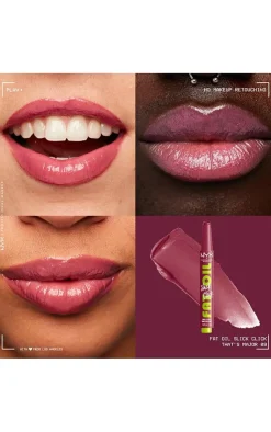 PrettyLittleThing Lip Gloss*NYX PMU Fat Oil Slick Click Lip Balm That's Major