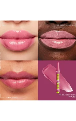 PrettyLittleThing Lip Gloss*NYX PMU Fat Oil Slick Click Lip Balm