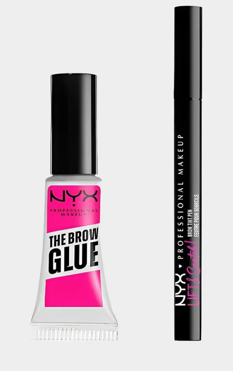 PrettyLittleThing Eyebrows*NYX Professional Makeup Brow Glue & Lift And Snatch Brow Tint Pen (Worth £21)