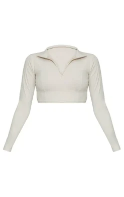 PrettyLittleThing Athletic Jackets*Sculpt Half Zip Top