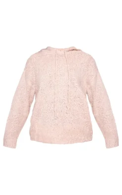PrettyLittleThing Sweaters*Textured Bobble Knit Hoodie