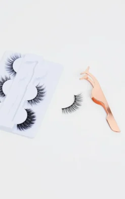 PrettyLittleThing False Eyelashes*Oh My Lash Day to Night 3 Lashes and Eyelash Applicator
