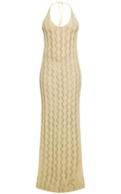 Halterneck Maxi Dress-PrettyLittleThing Hot