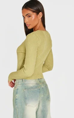 PrettyLittleThing Knitted Tops*Knit Double Layer Top