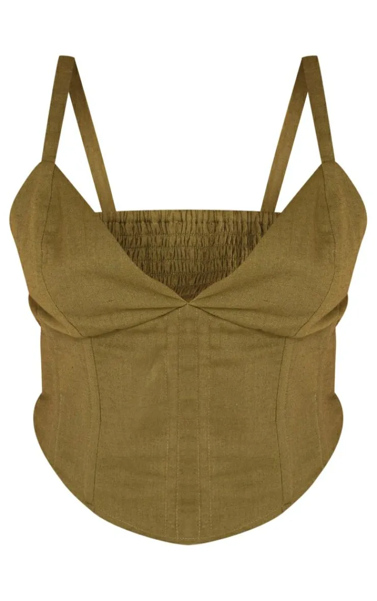 PrettyLittleThing Corsets*Linen Look Corset