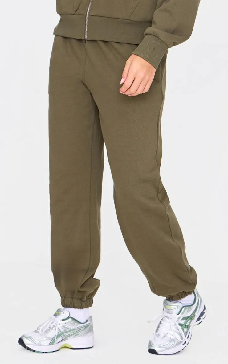 Best PrettyLittleThing Premium Cuffed Sweatpants Olive