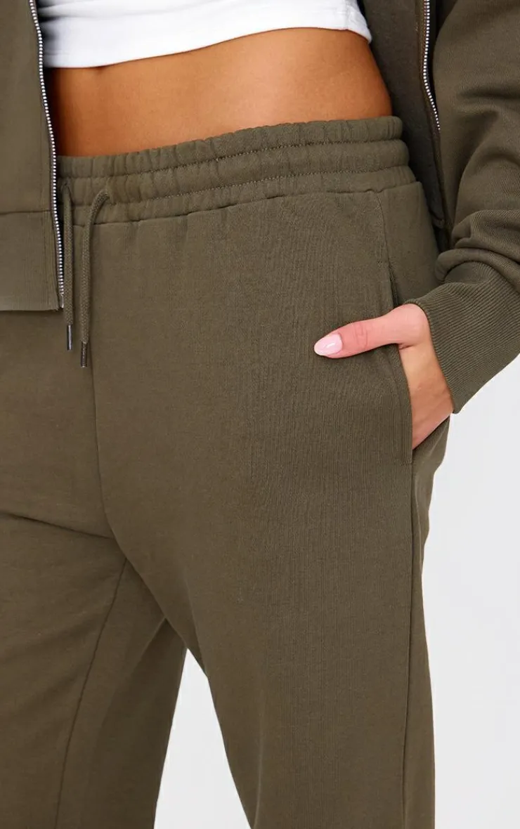 Best PrettyLittleThing Premium Cuffed Sweatpants Olive