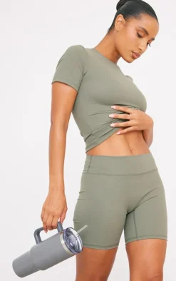 PrettyLittleThing Workout Tops*Sculpt Longline Short Sleeve Gym Top
