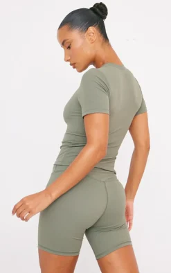 PrettyLittleThing Workout Tops*Sculpt Longline Short Sleeve Gym Top