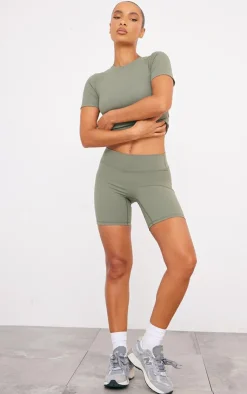 PrettyLittleThing Workout Tops*Sculpt Longline Short Sleeve Gym Top