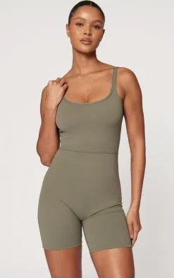 PrettyLittleThing Gym Wear*Sculpt Matte Low Back Strappy Unitard