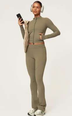 PrettyLittleThing Athletic Jackets*Sculpt Pocket Front Double Zip Up Jacket