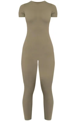 PrettyLittleThing Gym Wear*Sculpt Short Sleeved Unitard