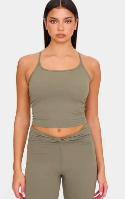 PrettyLittleThing Workout Tops*Sculpt Strappy Back Gym Vest