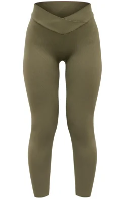PrettyLittleThing Seamless Gym Wear*Seamless Cross Front Seam Detail Leggings