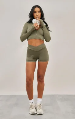 PrettyLittleThing Gym Shorts*Seamless Strappy V Front Gym Shorts