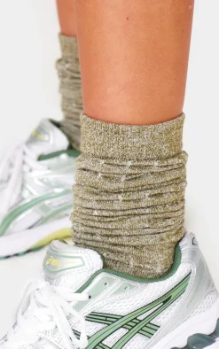 PrettyLittleThing Socks*Slouchy Knitted Marl Socks