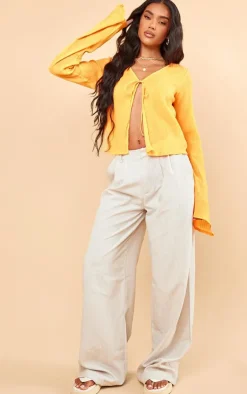 PrettyLittleThing Shirts*Crinkle Tie Front Shirt