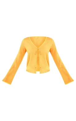 PrettyLittleThing Shirts*Crinkle Tie Front Shirt
