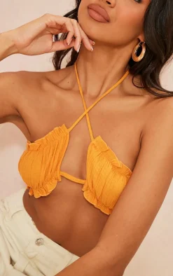 PrettyLittleThing Bralets*Cross Front Ruched Cup Strappy Bralet