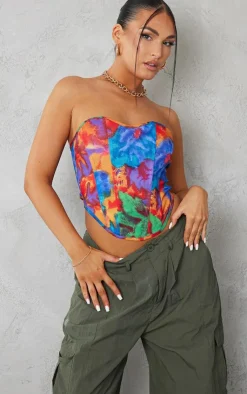 PrettyLittleThing Corsets*Printed Boned Corset