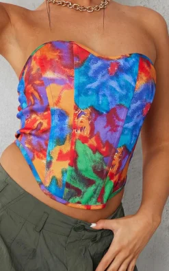 PrettyLittleThing Corsets*Printed Boned Corset