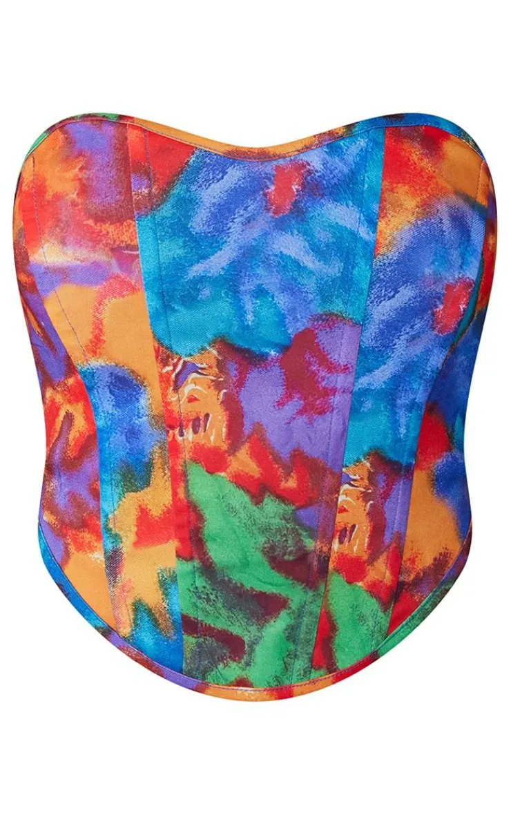 PrettyLittleThing Corsets*Printed Boned Corset