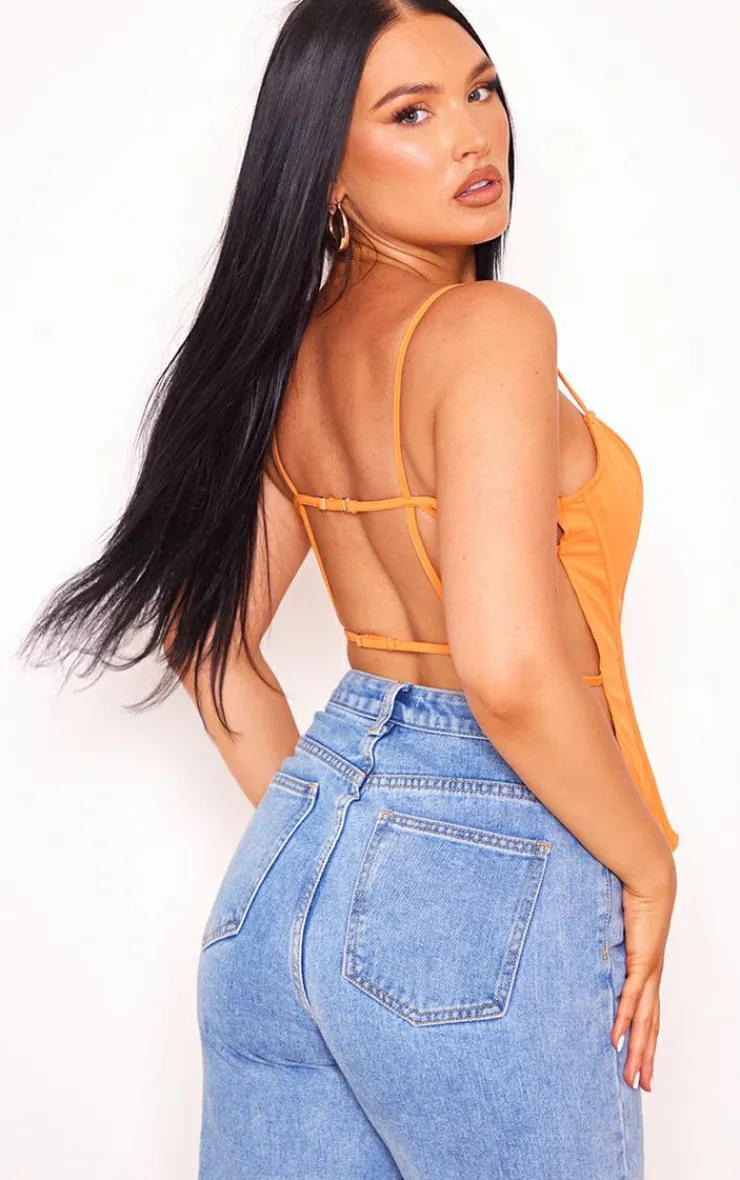PrettyLittleThing Corsets*Woven Backless Lace Up Boned Corset
