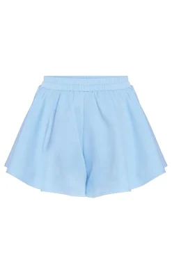 Discount PrettyLittleThing Floaty Shorts Pale Blue