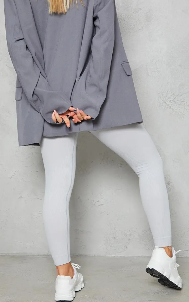 PrettyLittleThing Snatched*Structured Snatched Rib Cuffed Detail Leggings