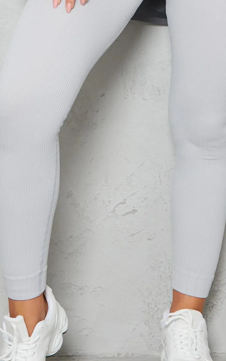 PrettyLittleThing Snatched*Structured Snatched Rib Cuffed Detail Leggings