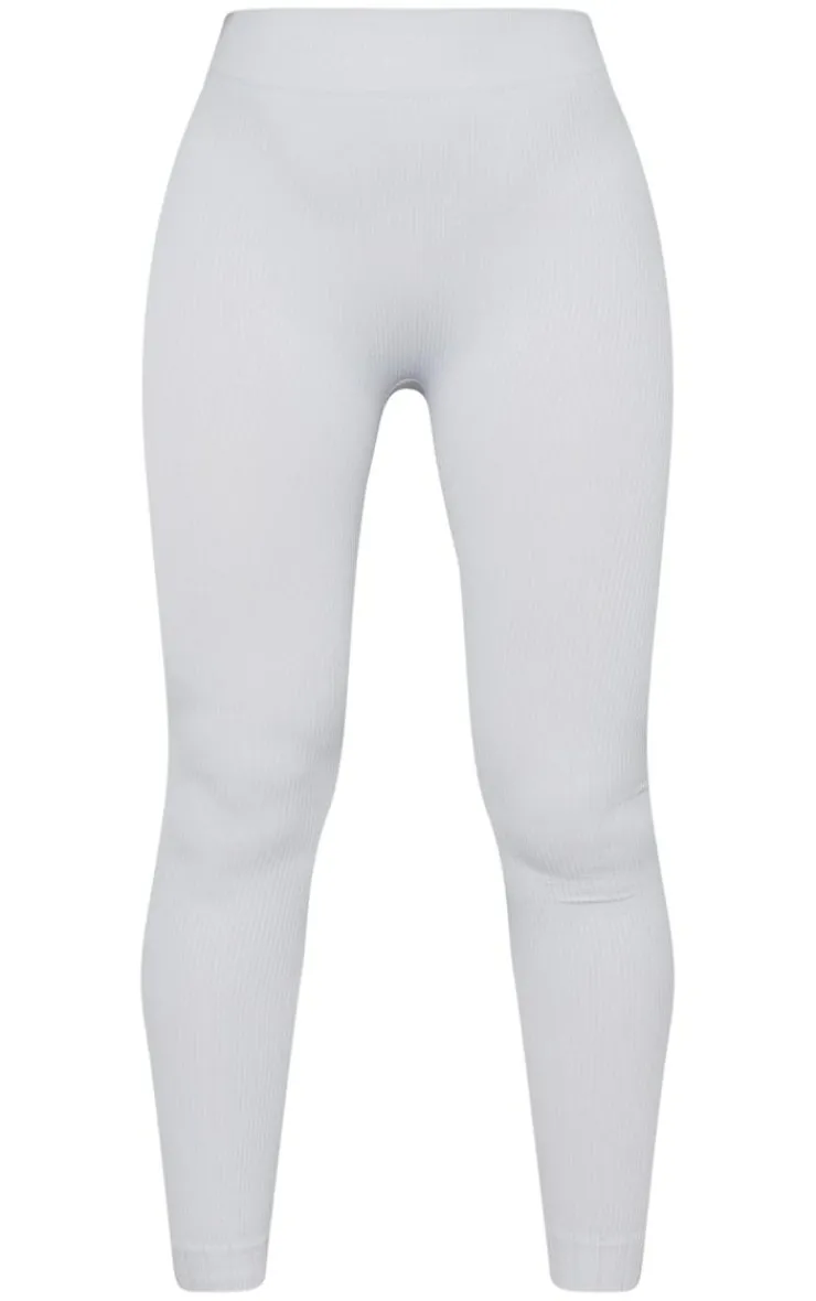 PrettyLittleThing Snatched*Structured Snatched Rib Cuffed Detail Leggings