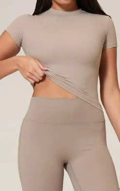 PrettyLittleThing Snatched*Snatched Sculpt Short Sleeve T Shirt