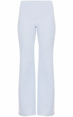 Clearance PrettyLittleThing Tailored Low Rise Skinny Flared Pants Pastel Blue